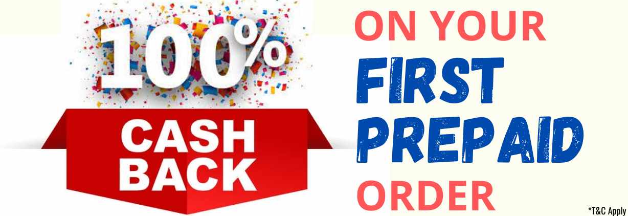 100% cash  back